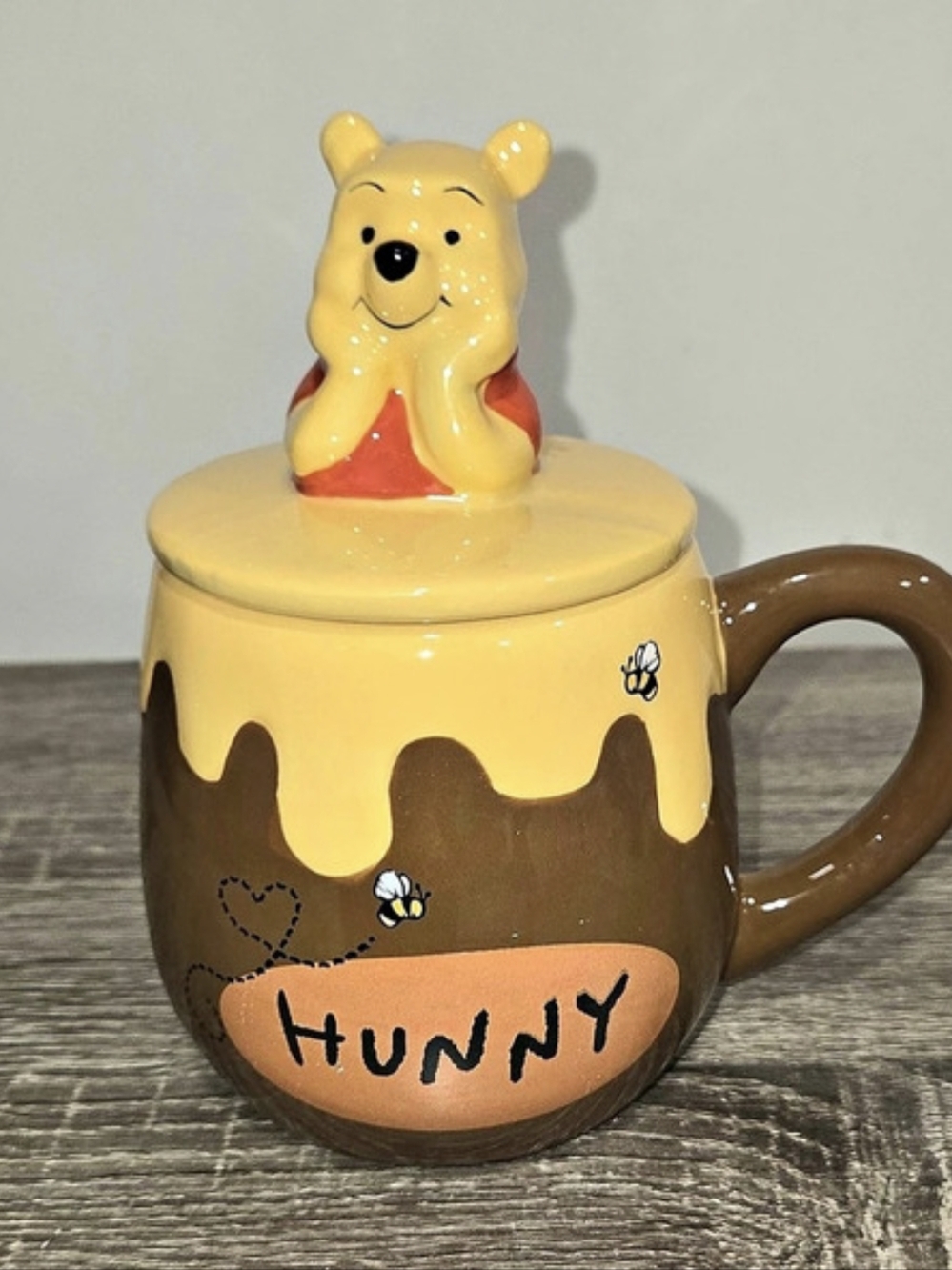 Winnie The Pooh Mug With Hunny Honey Top Mug Disney